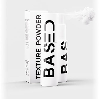 BASED Hair Texturizing Powder, Lightweight & Volumizing Hair Styling Powder with Matte Finish, Add Texture to Hair with Medium Hold, Best for Short to Medium Hair, (1.69oz Bottle, Pack of 1)
