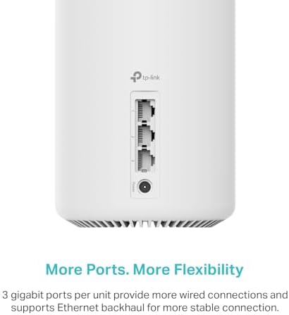 TP-Link Deco XE75 AXE5400 Tri-Band WiFi 6E Mesh System - Wi-Fi up to 7200 Sq.Ft, Engadget Rated Best Mesh for Most People, Replaces WiFi Router and Extender, AI-Driven Mesh New 6GHz Band, 3-Pack