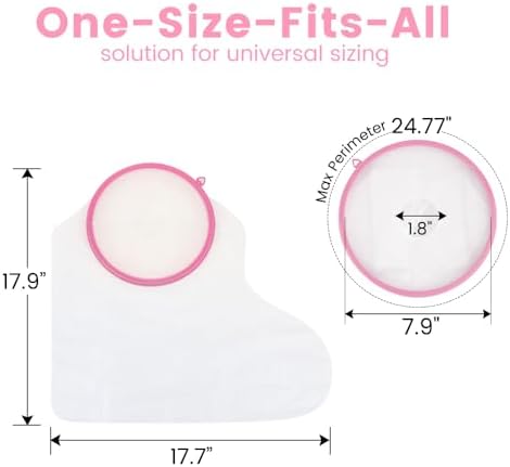 Waterproof Cast Covers for Shower Leg, Adult Cover Swimming Showering Protector Boots for Foot and Ankle after Surgery, Cast Bag Monitor Recovery Supplies, Bath & Wound & Bandage Protection