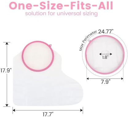 Waterproof Cast Covers for Shower Leg, Adult Cover Swimming Showering Protector Boots for Foot and Ankle after Surgery, Cast Bag Monitor Recovery Supplies, Bath & Wound & Bandage Protection