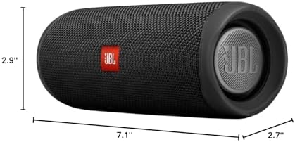JBL FLIP 5, Waterproof Portable Bluetooth Speaker, Black, Small
