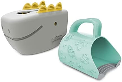 Dr. Brown’s CleanUp Dino-Soft Baby Bath Spout Cover and Dino-Pour Bath Rinse Cup, 0m+, BPA Free, Certified Plastic Neutral