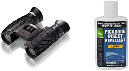 Steiner Safari UltraSharp Binoculars Compact Lightweight Performance Outdoor Optics, 10x26 & Sawyer Products SP564 Premium Insect Repellent with 20% Picaridin, Lotion, 4-Ounce