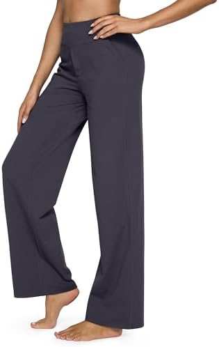 G4Free Yoga Pants Women Wide Leg Pants with Pockets High Waist Stretch Dress Casual Sweatpants Petite/Regular/Tall