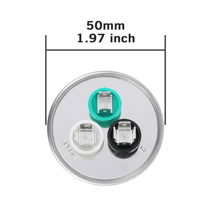 40/12.5 uF 40+12.5 MFD 370VAC or 440VAC Dual Run Start Round A/C Capacitor CBB65 Air Conditioner Capacitors for AC Unit Fan Motor Start or Heat Pump or Condenser Straight Cool