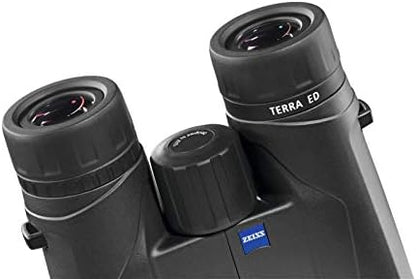 ZEISS Terra ED Binoculars 10x32 Waterproof, and Fast Focusing with Coated Glass for Optimal Clarity in All Weather Conditions for Bird Watching, Hunting, Sightseeing, Black