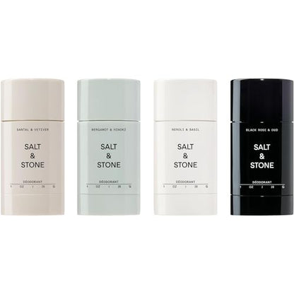 SALT & STONE Aluminum Free Deodorant | Extra Strength 48 Hour Protection for Women & Men | Made with Seaweed Extracts, Shea Butter & Prebiotics (Mini Deodorant Discovery Set)