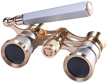 Aroncent Opera Glasses Binoculars 3X25 Theater Glasses Mini Binocular Compact with Handle for Adults Kids Women in Opera Musical Concert