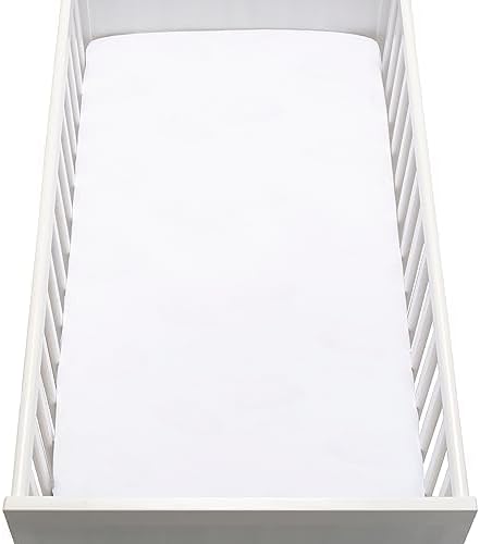 Newton Baby Organic Fitted Crib Sheets (2-Pack) - Ultra Breathable and Soft, 100% Organic Muslin Cotton, Fits All Standard Cribs, White…