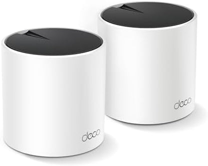 TP-Link Deco X55 AX3000 WiFi 6 Mesh System - Covers up to 4500 Sq.Ft, Replaces Wireless Router and Extender, 3 Gigabit Ports per Unit, Supports Ethernet Backhaul, Deco X55(2-Pack)