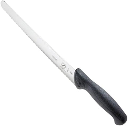 Mercer Culinary M23210 Millennia Black Handle, 10-Inch Wide Wavy Edge, Bread Knife