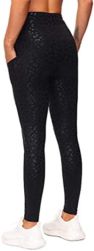 THE GYM PEOPLE Thick High Waist Yoga Pants with Pockets, Tummy Control Workout Running Yoga Leggings for Women
