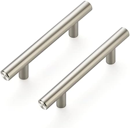 Ravinte 30 Pack 5'' Cabinet Pulls Brushed Nickel Stainless Steel Kitchen Drawer Pulls Cabinet Handles 3" Hole Center