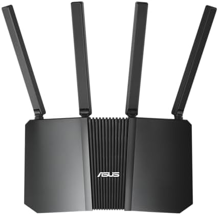 ASUS RT-BE58U WiFi 7 BE3600 AiMesh Extendable Router, 4K-QAM, MLO, AI Detection 2.5G Port, Four 1G Ports, Commercial-Grade Network Security, Parental Control, IoT Network, Kid’s Network, VPN Network