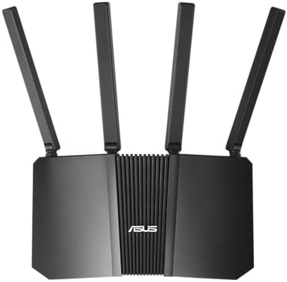 ASUS RT-BE58U WiFi 7 BE3600 AiMesh Extendable Router, 4K-QAM, MLO, AI Detection 2.5G Port, Four 1G Ports, Commercial-Grade Network Security, Parental Control, IoT Network, Kid’s Network, VPN Network