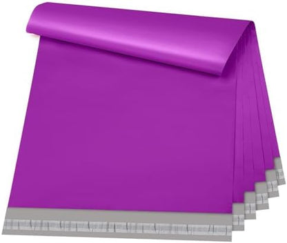 Metronic Purple Poly Mailers 14.5x19 Large Poly Mailers 100 Pack Self-Seal Shipping Bags, Packaging Bags, Shipping Envelopes, Packaging for Small Business, Boutique, Clothing