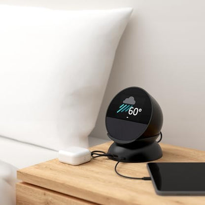 Made for Amazon Stand with USB-C and USB-A Charging Ports for Echo Spot (2024 Release)
