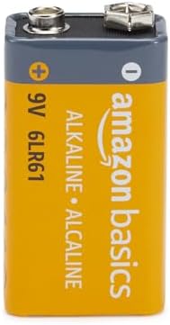 Amazon Basics 24-Pack 9V Alkaline Batteries, 5-Year Shelf Life - for Smoke/CO Detector, Electronics & Audio
