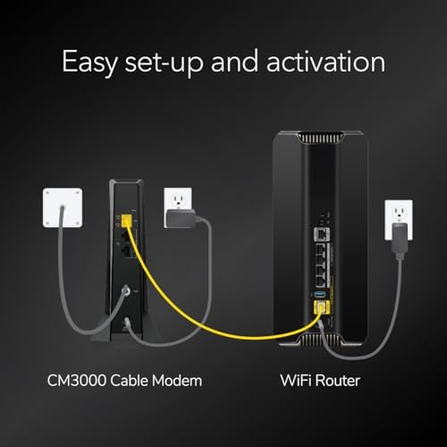 NETGEAR Nighthawk DOCSIS 3.1 Mid/high-Split Cable Modem (CM3000-1AZNAS) – Approved for Today’s Fastest Speeds - Works With all Cable Providers, Incl. Xfinity, Spectrum, Cox - Cable Plans up to 2.5Gbps