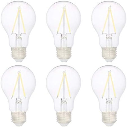 Amazon Basics A19 LED Light Bulbs 40 Watt Equivalent, Daylight White(5000K), Energy Efficient 3.5W, Non-Dimmable, 10,000 Hour Lifetime, 6 Count (Pack of 1)