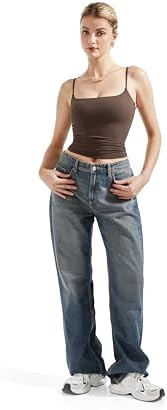 SUUKSESS Women Sexy Square Neck Tank Top Summer Y2K Going Out Basic Cami Shirt