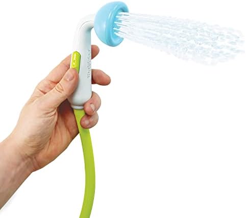 Yookidoo Baby Bath Shower Head - Elephant Water Pump and Trunk Spout Rinser - for Newborn Babies in Tub Or Sink