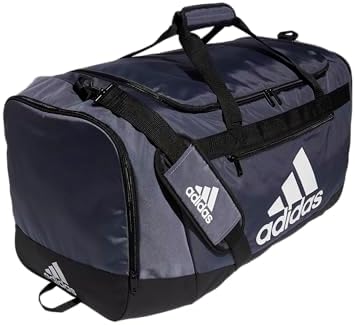 adidas Unisex Defender 4.0 Gym Duffel Bag for Men and Women, Team Onix Grey, Large (110L)
