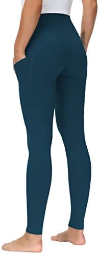 THE GYM PEOPLE Thick High Waist Yoga Pants with Pockets, Tummy Control Workout Running Yoga Leggings for Women