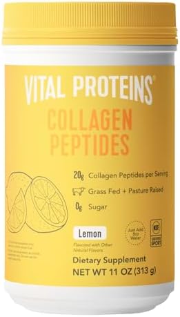 Vital Proteins Collagen Peptides Powder, Collagen Supplements, Hair & Skin Health, 14 Servings, Lemon