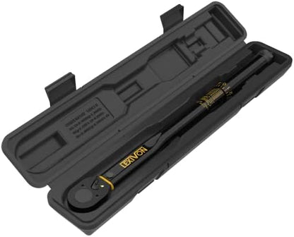 LEXIVON 3/8-Inch Drive Click Torque Wrench 10~80 Ft-Lb/13.6~108.5 Nm (LX-182)