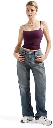 SUUKSESS Women Sexy Square Neck Tank Top Summer Y2K Going Out Basic Cami Shirt