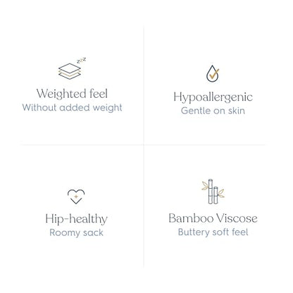 HALO Sleepsack Supersoft Wearable Blanket, Viscose Made from Bamboo, Sleeping Bag for Babies, 1.5 TOG, 6 – 12 Months, Medium, Calm Sage