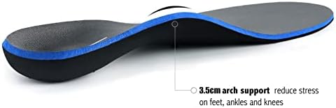 Plantar Fasciitis Feet Insoles Arch Supports Orthotics Inserts Relieve Flat Feet, High Arch (Mens 13-13 1/2)