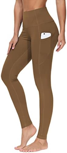 THE GYM PEOPLE Thick High Waist Yoga Pants with Pockets, Tummy Control Workout Running Yoga Leggings for Women