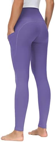 THE GYM PEOPLE Thick High Waist Yoga Pants with Pockets, Tummy Control Workout Running Yoga Leggings for Women