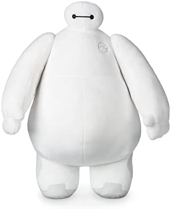 DISNEY STORE Official Baymax Medium Soft Toy for Kids, Cuddly Character with Fuzzy Texture and Embroidered Details, Disney Plushy Suitable for All Ages.