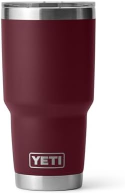 YETI Rambler 30 oz Tumbler, Stainless Steel, Vacuum Insulated with MagSlider Lid, Wild Vine Red