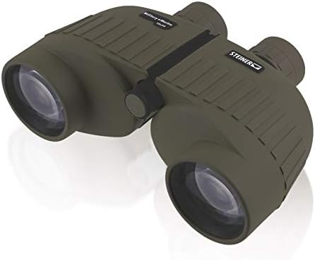 Steiner Military-Marine Series Binoculars, Lightweight Tactical Precision Optics for Any Situation, Waterproof, Green, 10x50