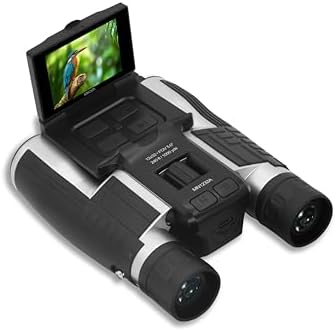 Minolta 12x32 Digital Binoculars - 4K UHD Video Camera, 48MP Photo, 8X Digital Zoom, IPS Anti-Glare Screen, Fog-Resistant Optics, Compact, Ideal for Birdwatching & Travel Hunting