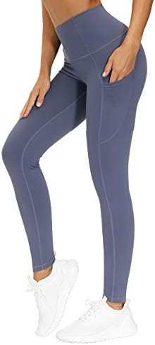 THE GYM PEOPLE Thick High Waist Yoga Pants with Pockets, Tummy Control Workout Running Yoga Leggings for Women