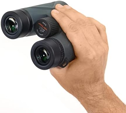 Athlon Optics 10x42 Midas UHD Gray Binoculars with Eye Relief for Adults and Kids, High-Powered Binoculars for Hunting, Birdwatching, and More