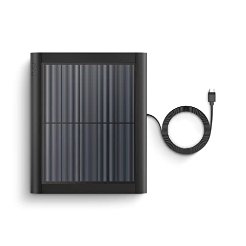 Ring Solar Panel (2nd Generation), 4W for Outdoor Cam Plus, Outdoor Cam (Stick Up Cam), Stick Up Cam Pro, Spotlight Cam Plus, Spotlight Cam Pro - Black