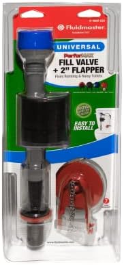 Fluidmaster K-400H-039 High Performance Toilet Fill Valve with 2-Inch Adjustable Toilet Flapper Kit