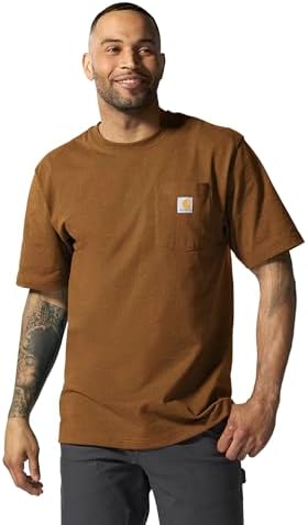 Carhartt Men's Loose Fit Heavyweight Short-Sleeve Pocket T-Shirt (Also Available in Big & Tall)