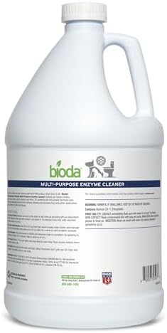 Bioda Multi-Purpose Probiotic Enzyme Cleaner and Deodorizer | Professional Strength | Trash Can Deodorizer, Pet Stains and Odors, Drains, Floors, Bathrooms, Toilets | Made in USA | 1 Gallon