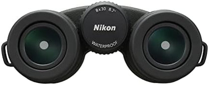 Nikon PROSTAFF P7 8x30 Binocular | Waterproof, fogproof, Rubber-Armored Compact Binocular, Oil & Water Repellent Coating & Locking Diopter | Official Nikon USA Model