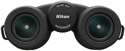 Nikon PROSTAFF P7 10x30 Binocular | Waterproof, fogproof, Rubber-Armored Compact Binocular, Oil & Water Repellent Coating & Locking Diopter | Official Nikon USA Model