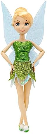 Disney Store Official Disney Princess Classic Doll (Tinker Bell from Peter Pan), 11 Inches, Includes Brush with Molded Details, Fully Posable Toy in Classic Outfit - Disney Princess Toys for Girls