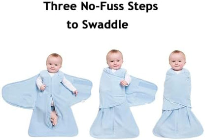 HALO Disney Baby 100% Cotton Sleepsack Swaddle, 3-Way Adjustable Wearable Blanket, TOG 1.5, Winnie Frolic, Newborn, 0-3 Months