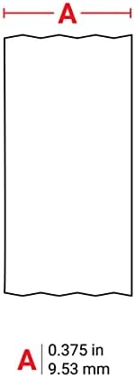 Brady Authentic (M21-375-595-WT) All-Weather Vinyl Label for Indoor/Outdoor ID, Lab and Equipment Labeling, Black on White- For M210, M210-LAB, M211, BMP21-PLUS and BMP21-LAB Printers, .375" 21' L